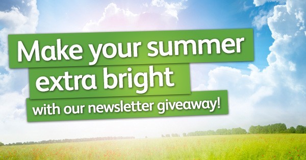 Make your summer extra bright with our newsletter giveaway