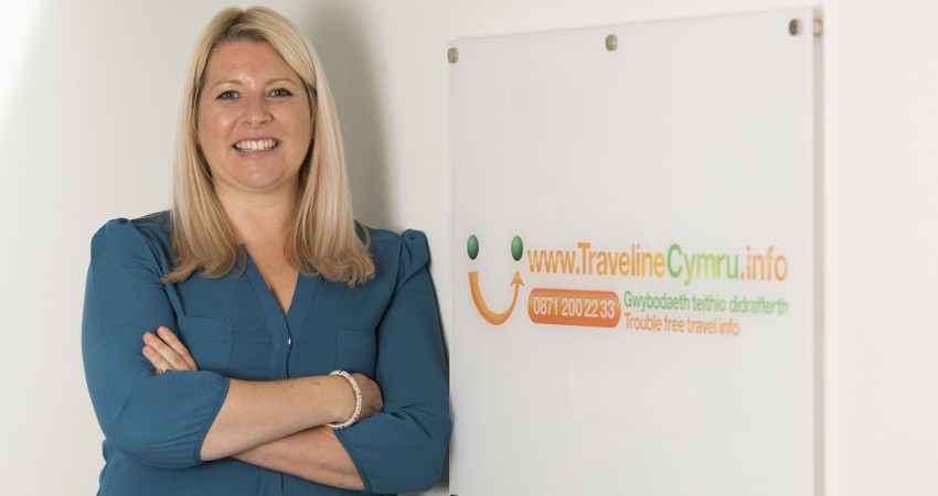 Jo Foxall, marketing manager of Traveline Cymru