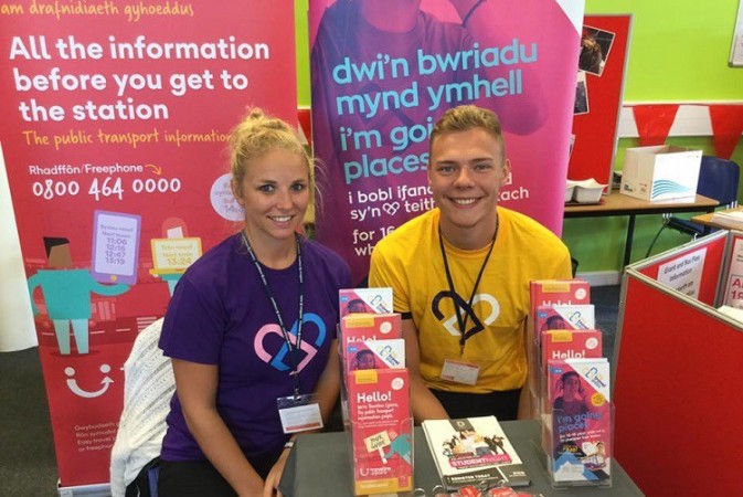Come and meet the Traveline Cymru team at a Freshers event!