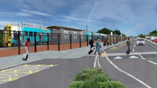 Work begins on new Bow Street railway station in Ceredigion Work begins on new Bow Street railway station in Ceredigion