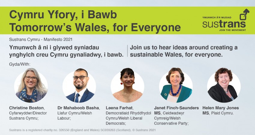 Sustrans-Cymru-Launch-New-Manifesto-For-2021-Senedd-Elections Sustrans-Cymru-Launch-New-Manifesto-For-2021-Senedd-Elections