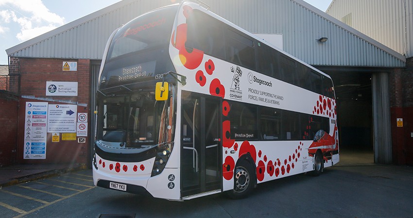 Stagecoach Extends UK-Wide Free Travel for Veterans and Military Personnel to Include Cadets on Armistice Day and Remembrance Sunday
