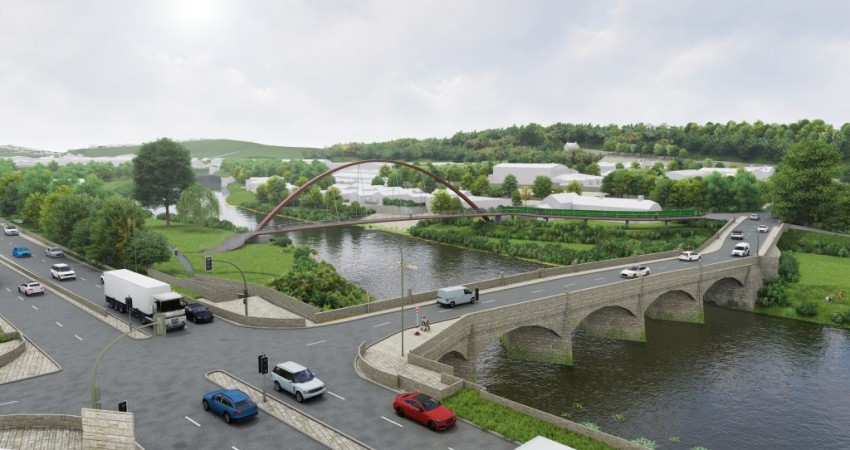 Milestone reached in Active Travel bridge for the Wye at Monmouth Milestone reached in Active Travel bridge for the Wye at Monmouth