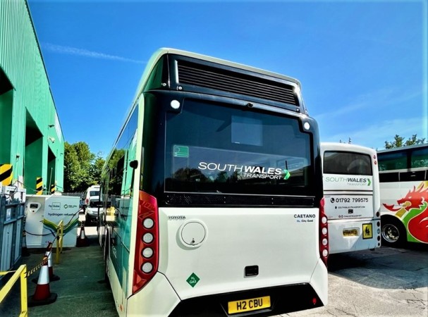 Hydrogen buses are being trialled in Neath Port Talbot and Swansea