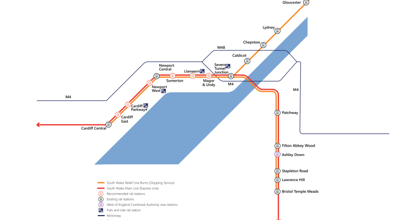 Plans for five new railway stations in South East Wales and more cross-border services