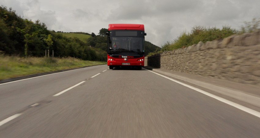 Front of TrawsCymru Bus 