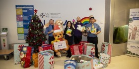 Stagecoach staff in the Rhondda Valleys spread the Christmas cheer by donating gifts to LATCH children’s hospital