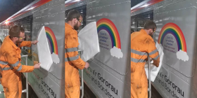 Transport for Wales reveals rainbow tribute to key workers on its services 