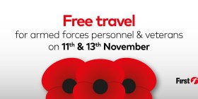 First Bus offers free travel for Remembrance Day and Remembrance Sunday
