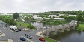 Milestone reached in Active Travel bridge for the Wye at Monmouth